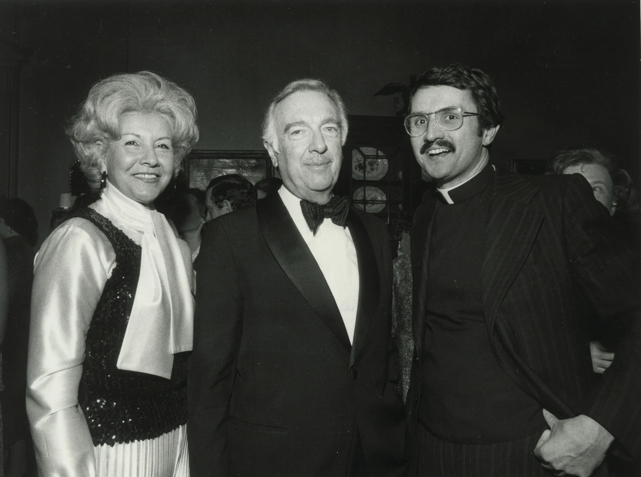 Fr. Mike Russo with Walter Cronkite at CBS News